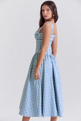 Haileys Sundress | Blauwe midi-jurk