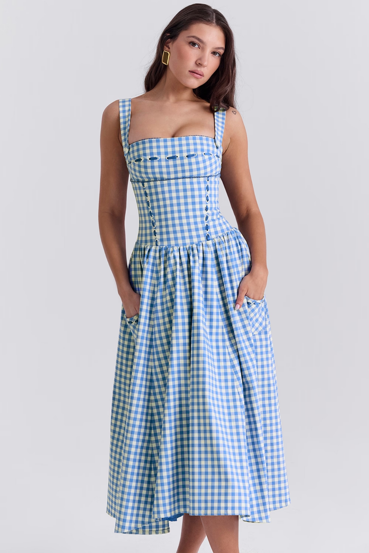 Haileys Sundress | Blauwe midi-jurk