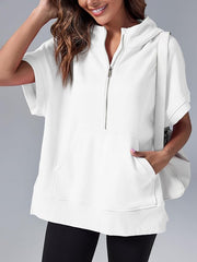 Molly | Oversized casual shirt met halve rits