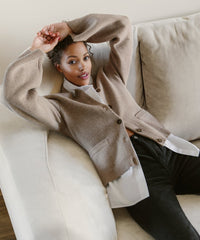 Nadine Roche | Zeer Zachte Button Up Sweater