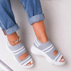 Ortho Step | Modieus gestreepte sandalen