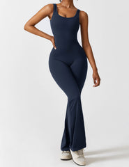 Roberta Fit | Slim jumpsuit met schelpvormige rug