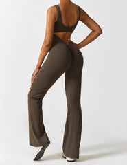 Roberta Fit | Slim jumpsuit met schelpvormige rug