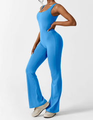 Roberta Fit | Slim jumpsuit met schelpvormige rug