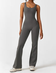 Roberta Fit | Slim jumpsuit met schelpvormige rug