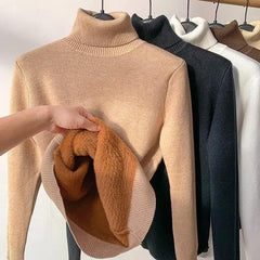 Rubie Baptiste | Warme Fleece Turtle Neck Winter Sweater