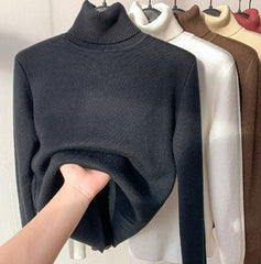 Rubie Baptiste | Warme Fleece Turtle Neck Winter Sweater