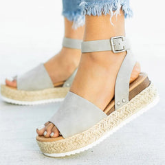 Selena Summer | plateausandalen met hoge hakken