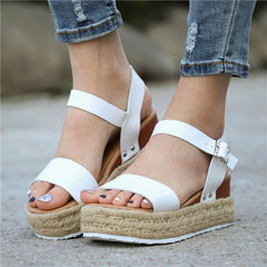 Selena Summer | plateausandalen met hoge hakken