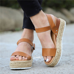 Selena Summer | plateausandalen met hoge hakken