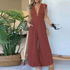 Stella Barry | Comfortabele Jumpsuit met V-hals